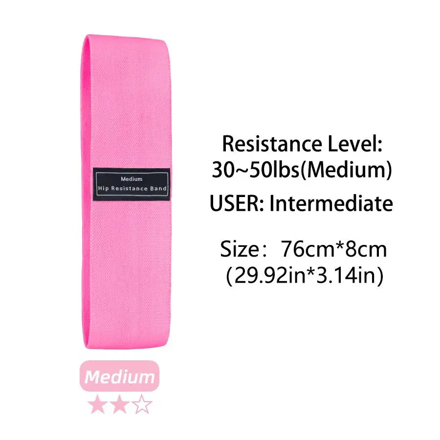 Premium Fabric Resistance Hip Bands for Glutes & Thighs - Ultimate Workout Loops for Squats, Yoga & Fitness