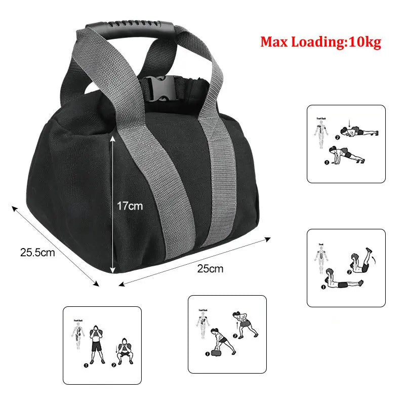 Versatile Unfilled Fitness Sandbag - Adjustable 5-30Kg for Strength Training & Muscle Building