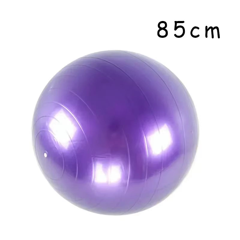 Inflatable 45-85Cm Big Yoga Ball - Thickened PVC Exercise Ball for Home Fitness, Pilates & Balance Training