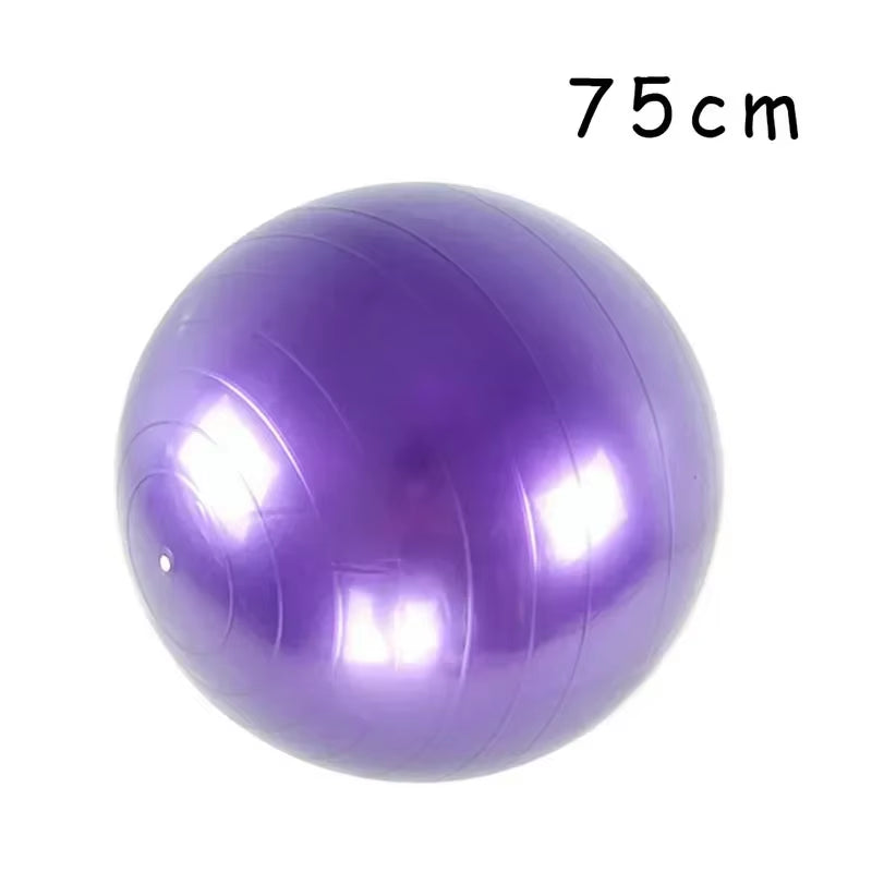Inflatable 45-85Cm Big Yoga Ball - Thickened PVC Exercise Ball for Home Fitness, Pilates & Balance Training