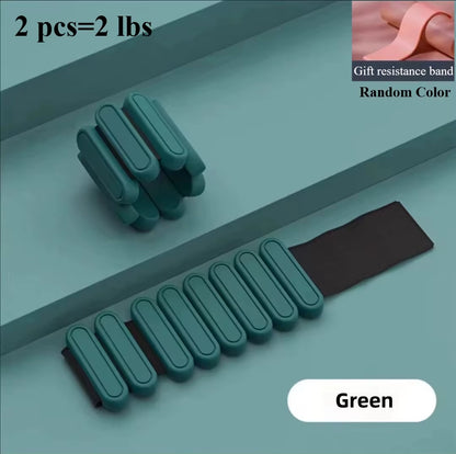 Wrist Weights Ankle Weights for Men&Women Portable Wearable Adjustable Leg Wrist Weighted Bracelet for Pilate、Yoga、Gym Training