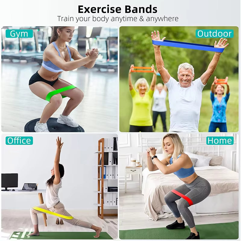 Versatile Resistance Bands for Yoga, Fitness, and Dance - Hip Tension, Leg Squat, and Stretch Loop Bands