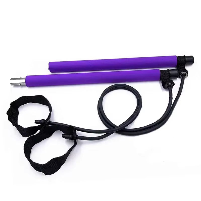 Ultimate Portable Pilates Bar Kit with Resistance Bands - Perfect for Yoga, Stretching, and Sculpting Workouts!