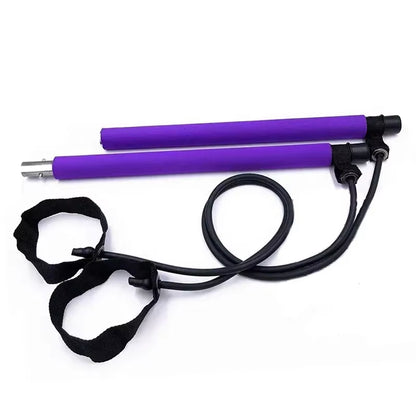 Ultimate Portable Pilates Bar Kit with Resistance Bands - Perfect for Yoga, Stretching, and Sculpting Workouts!
