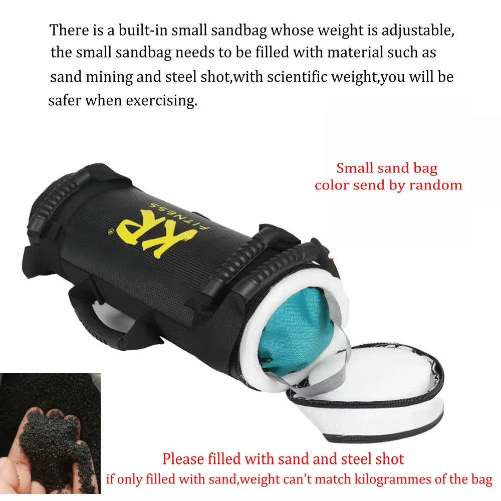 Versatile Unfilled Fitness Sandbag - Adjustable 5-30Kg for Strength Training & Muscle Building
