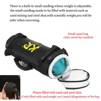 Versatile Unfilled Fitness Sandbag - Adjustable 5-30Kg for Strength Training & Muscle Building