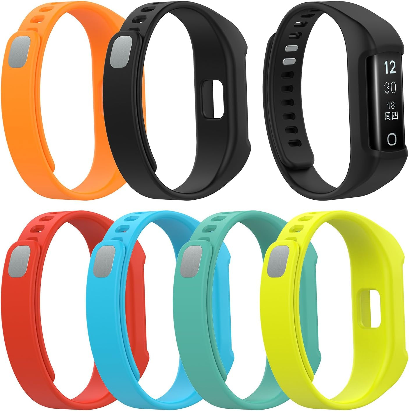 Ticband Sport Silicone Wristbands - Adjustable & Breathable Replacement Straps for Ticwatch Fitness Tracker