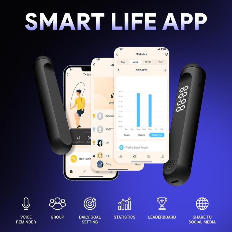 Aerocord Cordless Smart Jump Rope – Your Ultimate Digital Fitness Tracker for Low Impact Cardio & Balance Training Anytime, Anywhere!