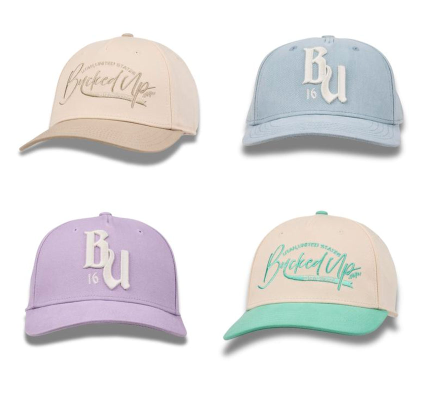 Bucked Up 5-Panel Baseball Hat with Stylish Rubberized BU Logo