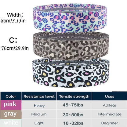 Ultimate Hip Fitness Resistance Bands Set - 3-Piece Fabric Loop Yoga Booty Bands for Leg, Thigh, and Glute Workouts