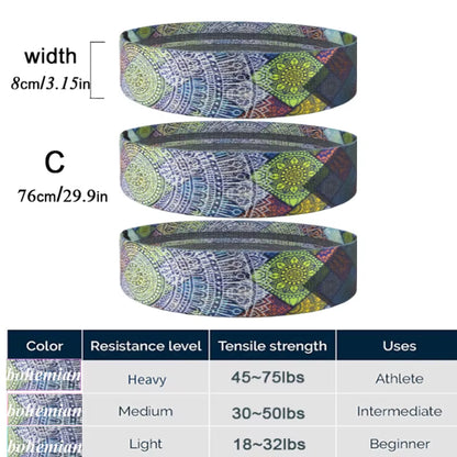 Ultimate Hip Fitness Resistance Bands Set - 3-Piece Fabric Loop Yoga Booty Bands for Leg, Thigh, and Glute Workouts