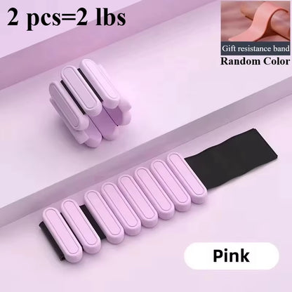 Wrist Weights Ankle Weights for Men&Women Portable Wearable Adjustable Leg Wrist Weighted Bracelet for Pilate、Yoga、Gym Training