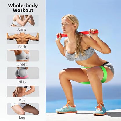 Versatile Resistance Bands for Yoga, Fitness, and Dance - Hip Tension, Leg Squat, and Stretch Loop Bands