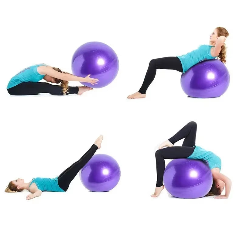 Inflatable 45-85Cm Big Yoga Ball - Thickened PVC Exercise Ball for Home Fitness, Pilates & Balance Training